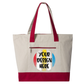 Zippered Canvas Tote Bag - DTF NOVA