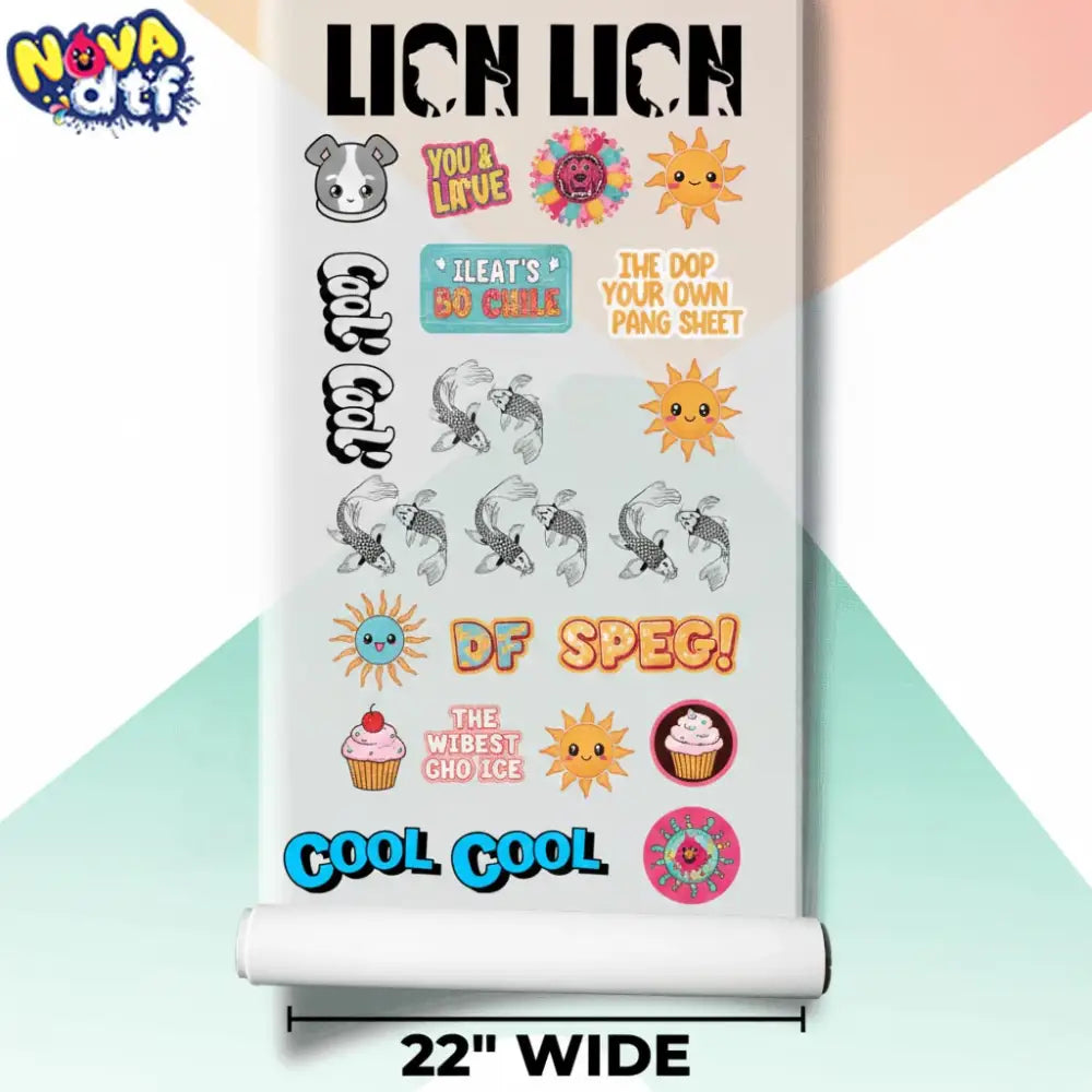 Upload DTF Transfer Gang Sheet