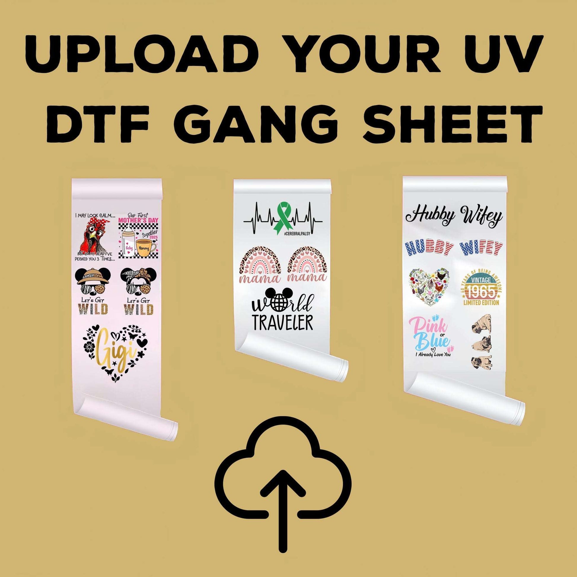 Upload UV DTF Gang Sheet - DTF NOVA
