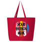 Custom printed Canvas Tote Bag – Red