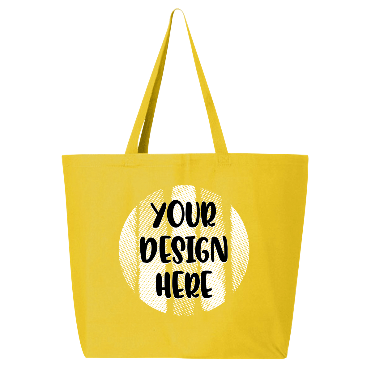 Custom printed Canvas Tote Bag – Yellow