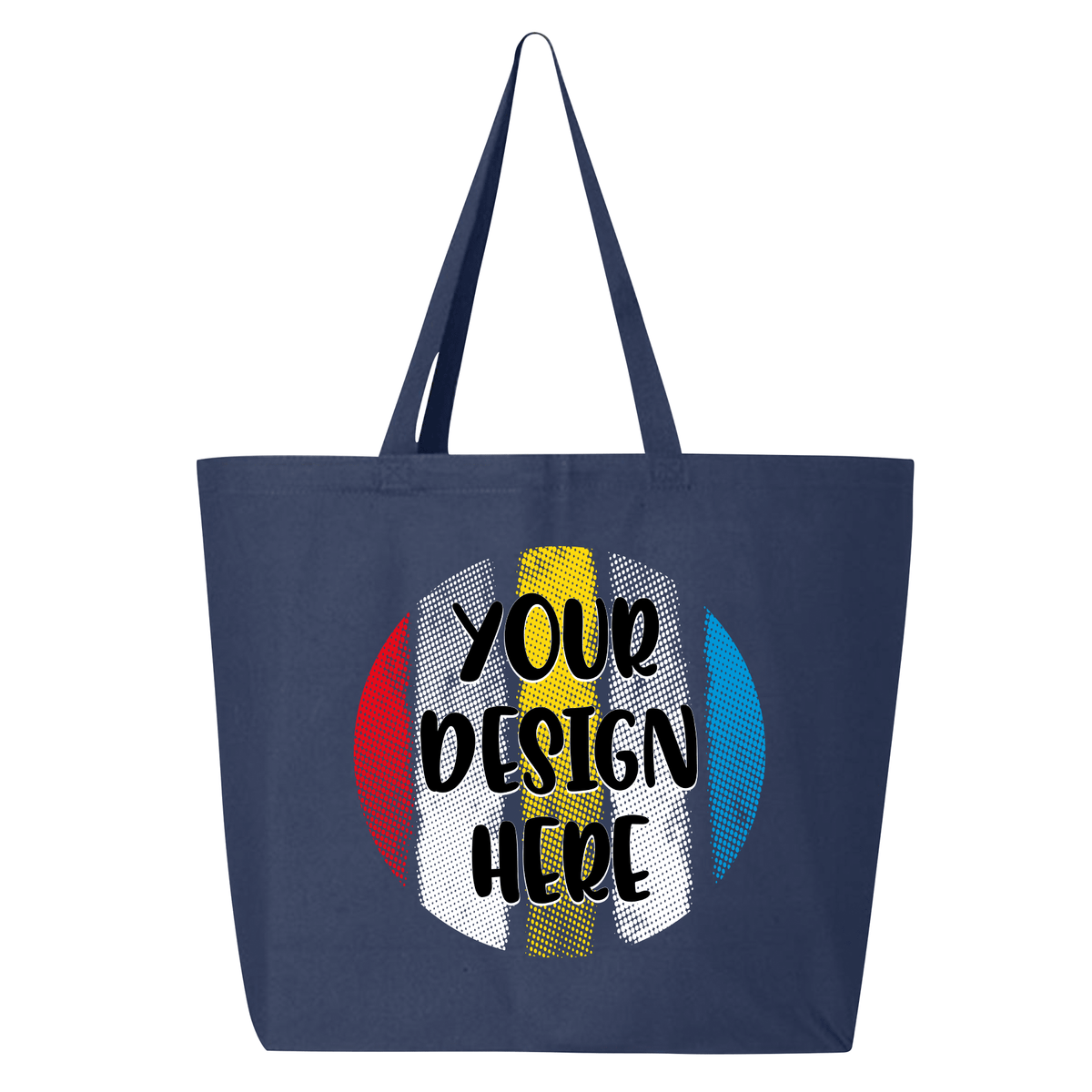 Custom printed Canvas Tote Bag – Navy