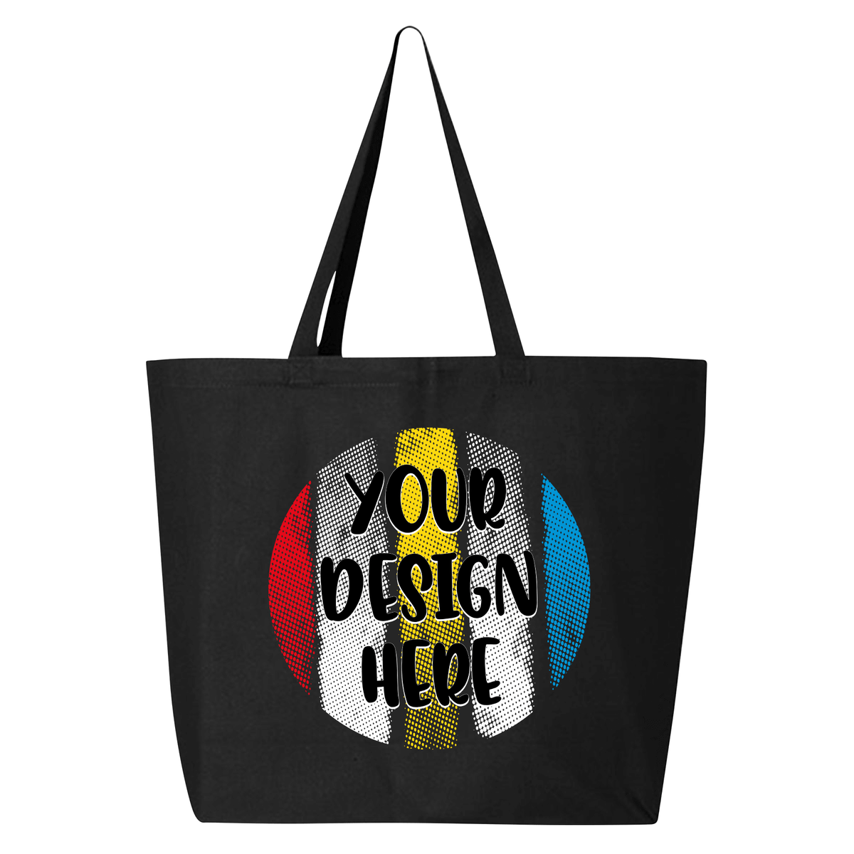 Custom printed Canvas Tote Bag – Black